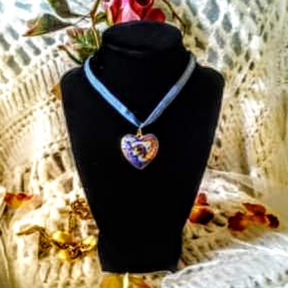 Vintage Jewelry - Gorgeous! Choker necklace with vintage pendant